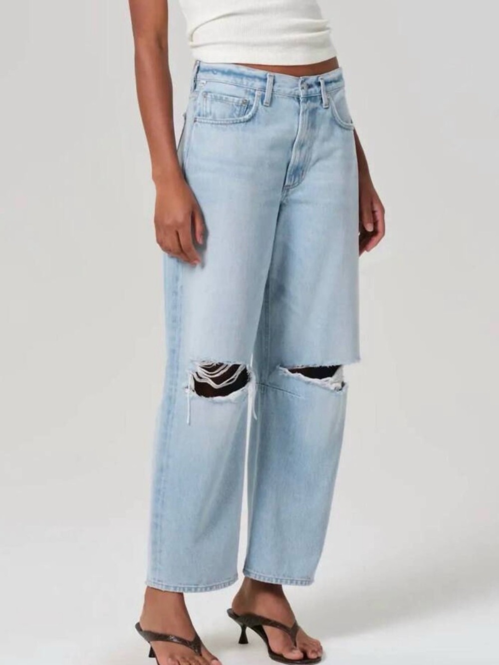 Citizens of Humanity Miro Relaxed Wide Leg Jeans in Damaris HTF Size 33 NWT $260